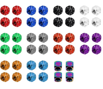 4pc Dice Valve Caps
